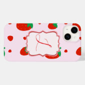 Personalisierte Erdbeeren iPhone-Hülle Case-Mate iPhone Hülle (Rückseite (Horizontal))
