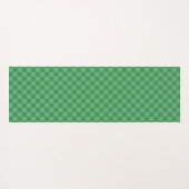 Personalisierte Erdbeeren Karos Weihnachten Rosa Yogamatte (Rückseite (Horizontal))