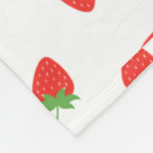 Personalisierte Erdbeeren-Name Kinder Fleecedecke (Ecke)