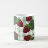 Personalisierte Erdbeerweine Kaffee Tasse (Mittel)