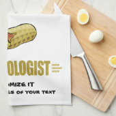 Personalisierte Erdnuss Küchentuch (Viertel Falte)