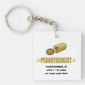 Personalisierte Erdnuss Schlüsselanhänger (Vorderseite)