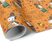 Personalisierte Erdnüsse | Glückliches Erntedankfe Geschenkpapier (Rolleneckpunkt)