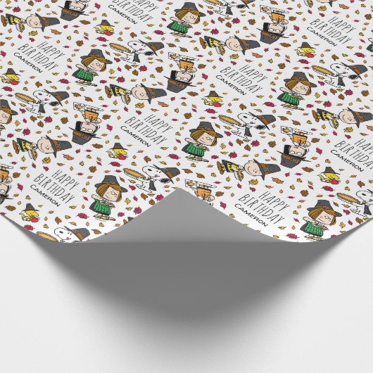 Personalisierte Erdnüsse | Glückwunsch zum Geburts Geschenkpapier (Ecke)