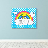 Personalisierte Erdnüsse | Name hinzufügen Leinwanddruck (Insitu (Holzboden))