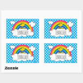 Personalisierte Erdnüsse | Name hinzufügen Rechteckiger Aufkleber (Blatt)