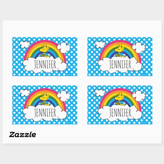 Personalisierte Erdnüsse | Name hinzufügen Rechteckiger Aufkleber (Blatt)