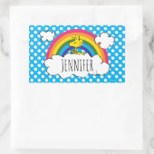 Personalisierte Erdnüsse | Name hinzufügen Rechteckiger Aufkleber (Tasche)