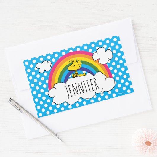 Personalisierte Erdnüsse | Name hinzufügen Rechteckiger Aufkleber (Umschlag)