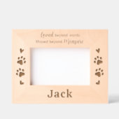 Personalisierte Erinnerung an das Hundegepäck Geätzte Rahmen (Vorderseite)