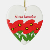 Personalisierte Erinnerung an die Poppies-Gestaltu Keramik Ornament (Rechts)