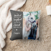 Personalisierte Erinnerung an Haustiere 2 Foto Kissen (Decke)
