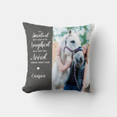 Personalisierte Erinnerung an Haustiere 2 Foto Kissen (Vorderseite)