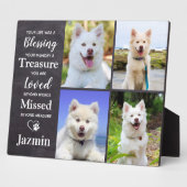 Personalisierte Erinnerung an Hunde 4 Foto Fotoplatte (Seite)