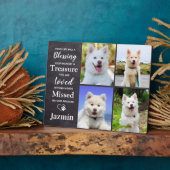 Personalisierte Erinnerung an Hunde 4 Foto Fotoplatte (Seite)