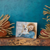 Personalisierte Erinnerung an Hunde-Foto Pl Fotoplatte (Seite)