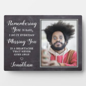 Personalisierte Erinnerung Foto halten Fotoplatte (Vorderseite)