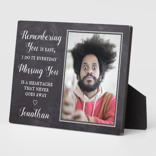 Personalisierte Erinnerung Foto halten Fotoplatte (Seite)