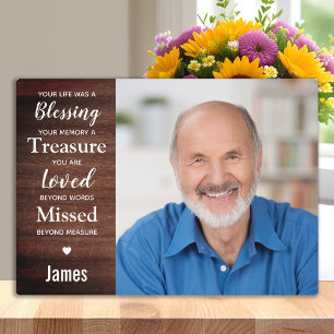 Personalisierte Erinnerung Foto halten Fotoplatte