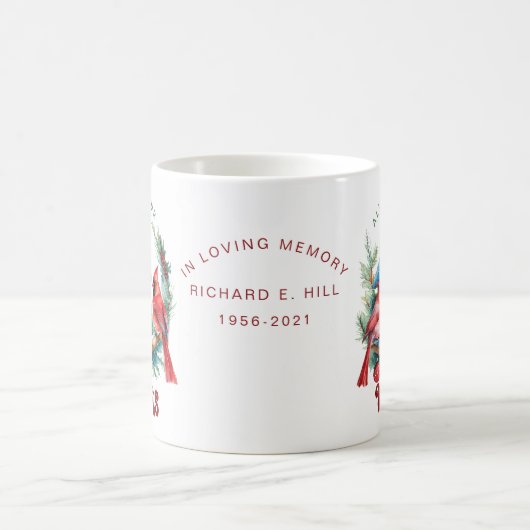 Personalisierte Erinnerung immer in unseren Herzen Kaffeetasse (Mittel)