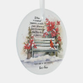 Personalisierte Erinnerung Ornament Aus Glas (Vorderseite Rechts)