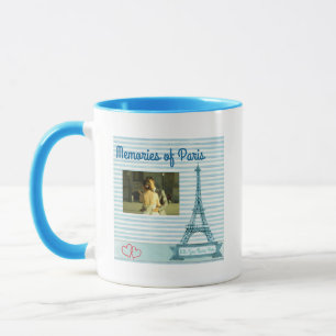Personalisierte Erinnerungen an Paris mit Ihrem Fo Tasse