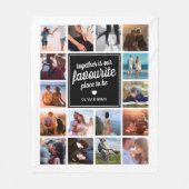 Personalisierte Erinnerungen FotoCollage Fleecedecke (Vorderseite)