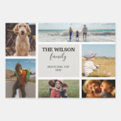 Personalisierte Erinnerungen für 6 Fotos Geschenkpapier Set (Vorderseite)