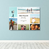 Personalisierte Erinnerungen für 6 Fotos Leinwanddruck (Insitu (Holzboden))