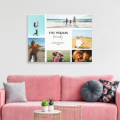 Personalisierte Erinnerungen für 6 Fotos Leinwanddruck (Insitu (Wohnzimmer))