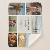 Personalisierte Erinnerungen für 6 Fotos Sherpadecke (Vorderseite)