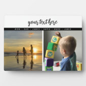 Personalisierte Erinnerungen für Lieben mit 2 Foto Fotoplatte (Vorderseite)