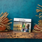 Personalisierte Erinnerungen für Lieben mit 2 Foto Fotoplatte (Seite)