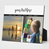 Personalisierte Erinnerungen für Lieben mit 2 Foto Fotoplatte (Seite)