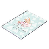 Personalisierte ERINNERUNGEN MY BABY - Rabbit Ball Notizblock (Linke Seite)