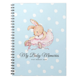 Personalisierte ERINNERUNGEN MY BABY - Rabbit Ball Notizblock