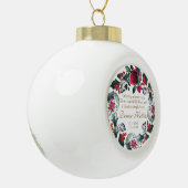 Personalisierte Erinnerungsgeschenke | in Keramik Kugel-Ornament (Links)