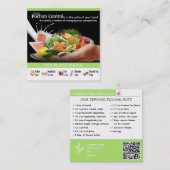 Personalisierte Ernährung Gecoacht Visitenkarten Quadratische Visitenkarte (Vorne/Hinten)
