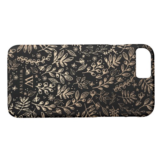 Personalisierte | Ernte-Blumen Case-Mate iPhone Hülle (Rückseite (Horizontal))