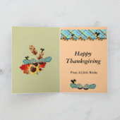 Personalisierte Erntedank-Fotokarten Feiertagskarte (Innenseite)