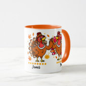 Personalisierte Erntedank Paare Geschenk Dankbar Tasse (VorderseiteRechts)