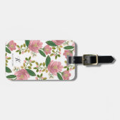 Personalisierte | erröten Blumenstrauß Gepäckanhänger (Vorderseite horizontal)