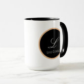 Personalisierte Erstbenennungslogos für Schwarz un Tasse (VorderseiteRechts)