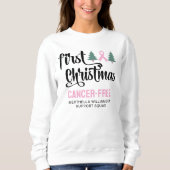Personalisierte ERSTE CHRISTMAS Brustkrebs kostenl Sweatshirt (Vorderseite)