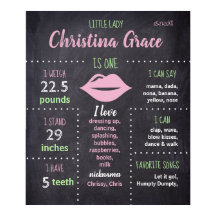 Personalisierte Erste Geburtstagskarte