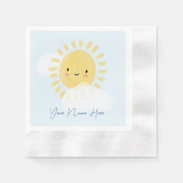 Personalisierte erste Geburtstagsparty Kinderdusch Serviette