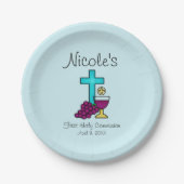 Personalisierte Erste Heilige Kommune Pappteller (Vorderseite)