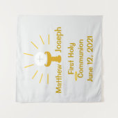 Personalisierte Erste Heilige Kommune Wandteppich (Vorderseite)