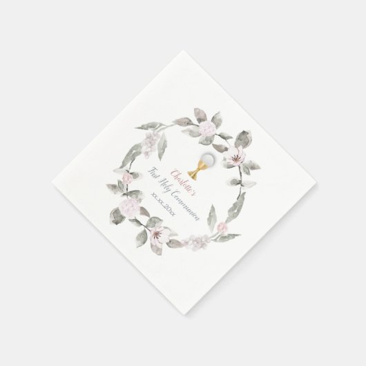 personalisierte Erste Kommunion Serviette (Ecke)