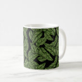 Personalisierte erste Monogramm-Tasse für das Leaf Kaffeetasse (VorderseiteRechts)